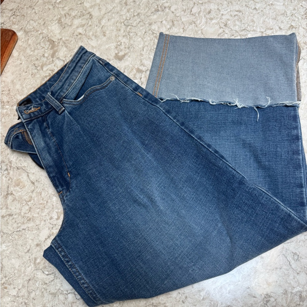Banana Republic Wide Leg Cropped Jeans - Size 27